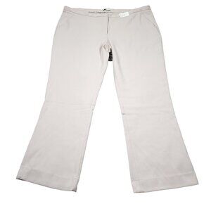 READ Abercrombie Low Rise Tailored Slim Boot Pants Gray Stretch Size 18 34 Beige